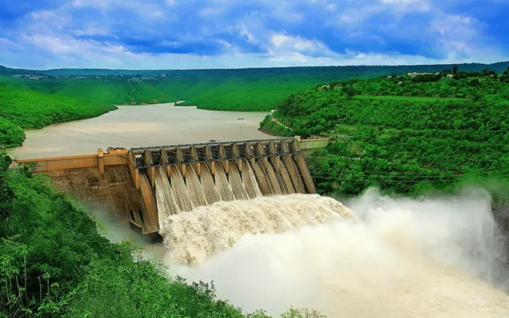 Srisailam Dam near Srisailam